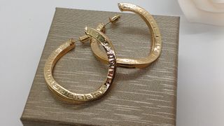 Pendientes Aro Griego Tipo Armani Dorados
