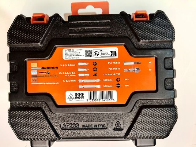 Maletín de brocas BLACK+DECKER