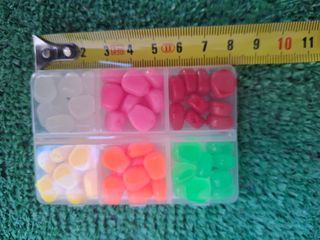 Caja de maíz colores de silicona para pesca