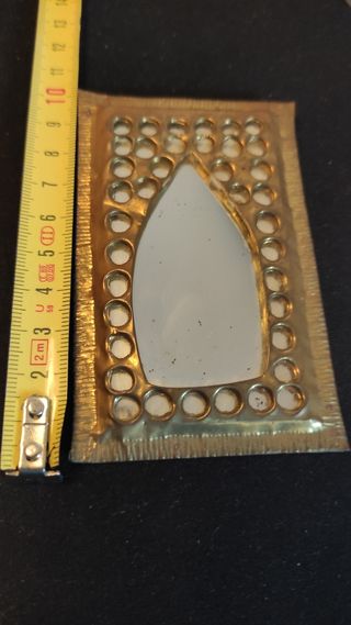 Espejo Vintage Marco Metal Dorado