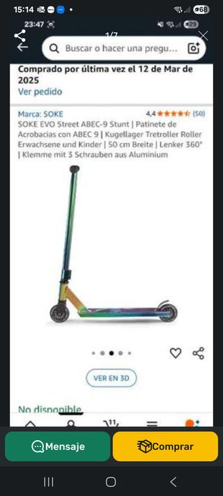 Patinete SOKE EVO Street ABEC-9 Stunt