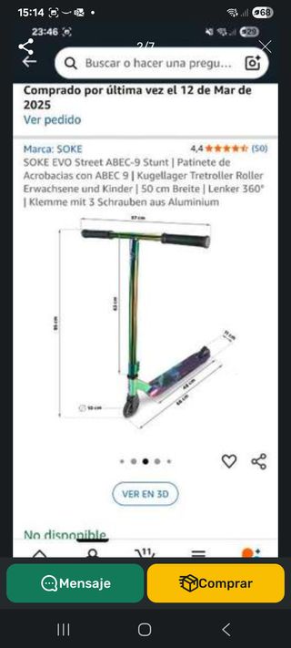 Patinete SOKE EVO Street ABEC-9 Stunt
