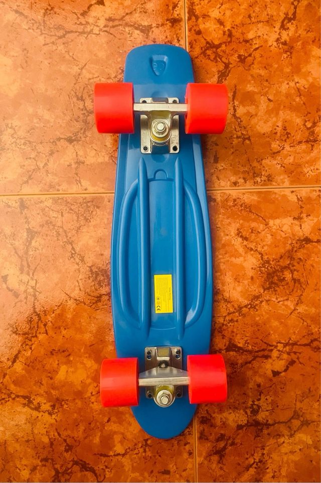 MONOPATÍN RETRO AZUL/ROJO