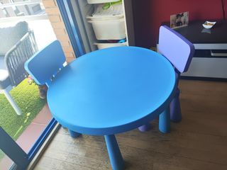 Mesa y 2 Sillas Ikea Niños