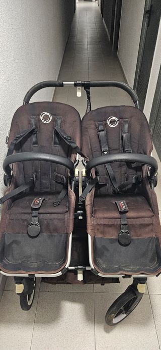 Bugaboo Donkey Silla Gemelar Marrón