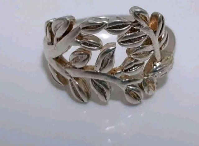 ESTRENAR 2 Anillos, estilo diamantes y estilo hoja