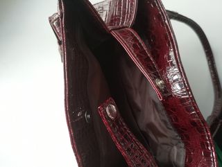 Bolso vintage polipiel marrón
