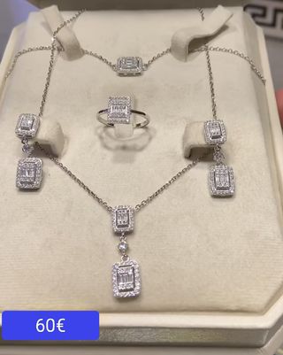 Conjunto de Joyas Plata de Ley
