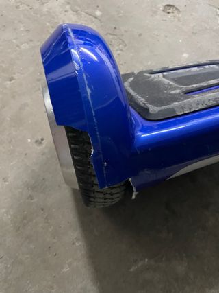 Patinete Eléctrico Azul con Cargador y Bolsa