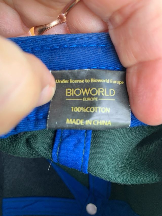 Gorra Verde y Azul con Escudo