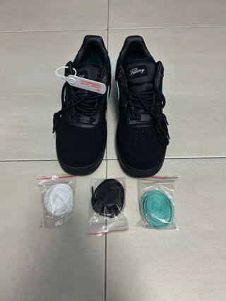 Nike Air Force 1 Tiffany Negro y Turquesa