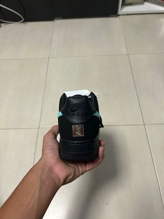 Nike Air Force 1 Tiffany Negro y Turquesa