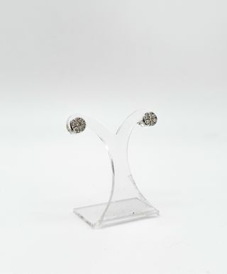 Pendientes de dama con diamantes de oro 18k