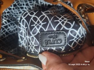 Bolso Cuple Negro y Cuero