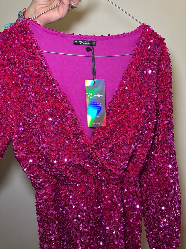 Mono corto de lentejuelas sin estrenar Lefties