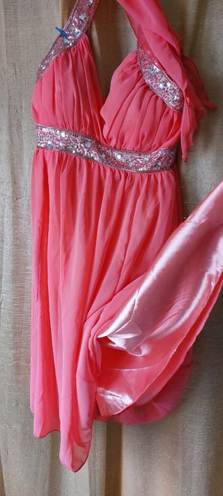 Abito vintage corallo Usco tg.14