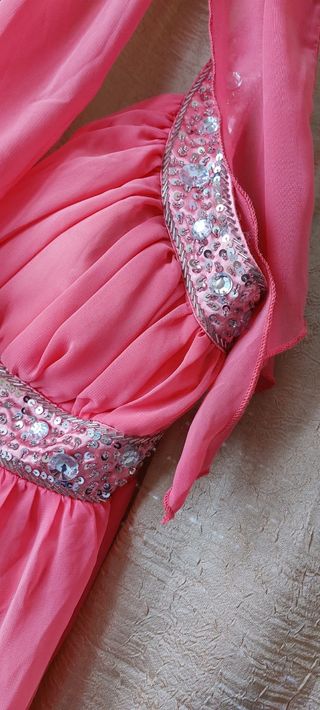 Abito vintage corallo Usco tg.14