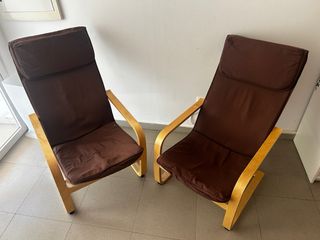 2 Sillones Conforama Marrones