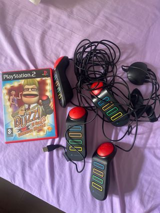 Buzz! El Gran Concurso Musical PS2 + Mandos
