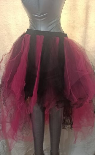 Falda Tutú Rosa y Negra