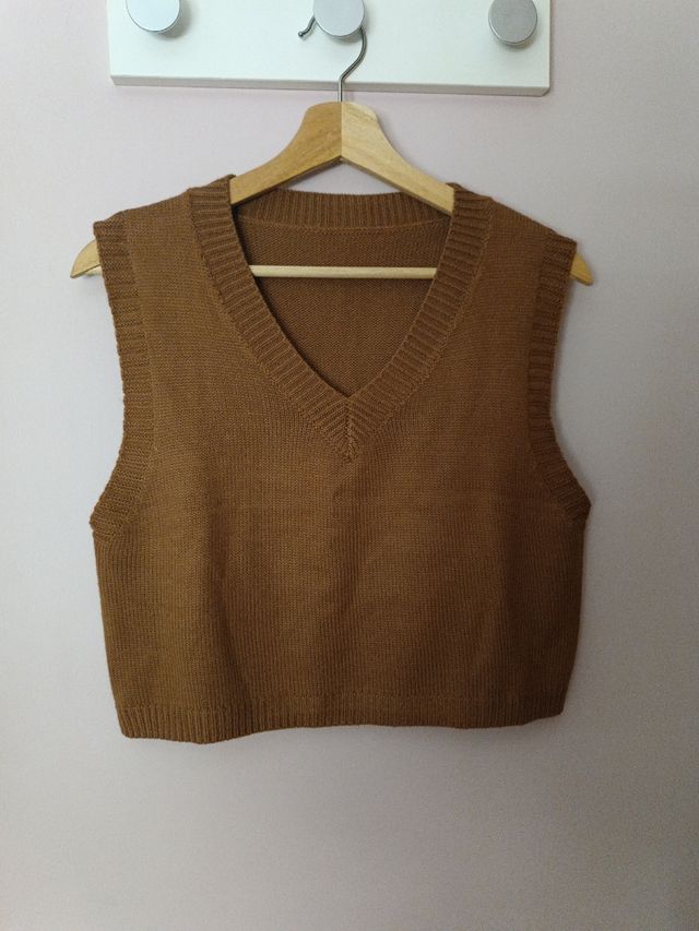 Chaleco Shein S Marrón