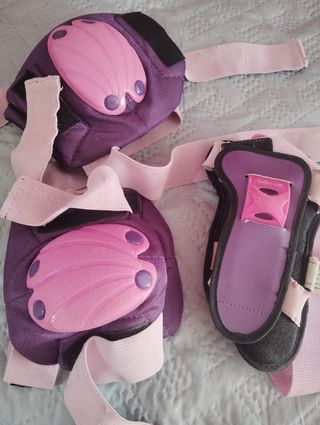 Patines en línea Oxelo rosas y blancos
