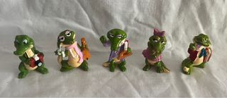 Lote 5 figuras cocodrilo