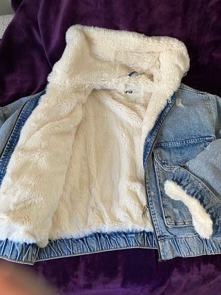 Chaqueta vaquera forrada mujer