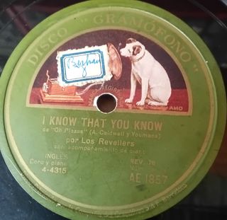 3 Discos gramófono I Know That You Know y otros
