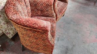 2 Sillones de Tela Estilo Clásico, época modernist