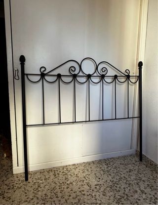 Cabecero de matrimonio negro