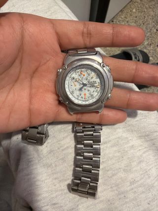 Reloj Nacer Cronógrafo Plata y Blanco