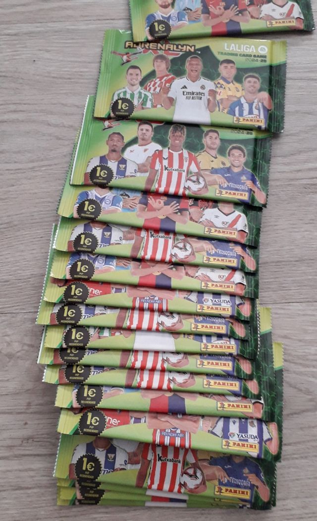 20 Sobres Cromos Adrenalyn LaLiga 2024-2025 Nuevos