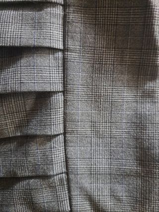 Falda pantalón gris cuadros talla M