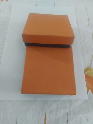 Cajas para joyas/bisutería (naranja y negro)