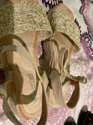 Sandalias Beige 