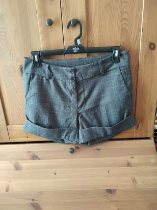 Pantalones cortos de mujer a cuadros