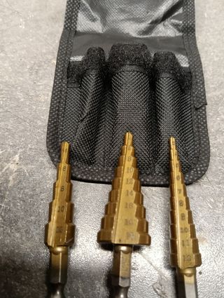 Brocas escalonadas de acero (3 uds)