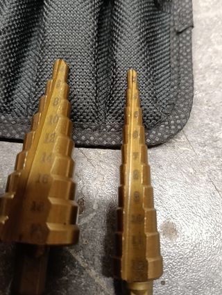 Brocas escalonadas de acero (3 uds)