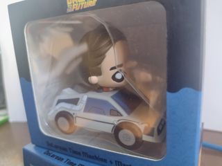 Set DeLorean Time Machine + Doc Brown & Marty McFl