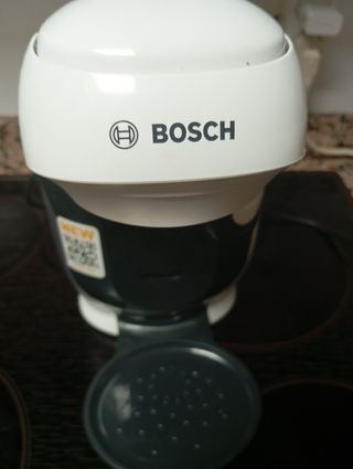 Cafetera de cápsulas blanca