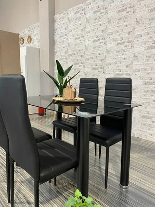 NUEVA Mesa Comedor 110x70cm con 4 sillas