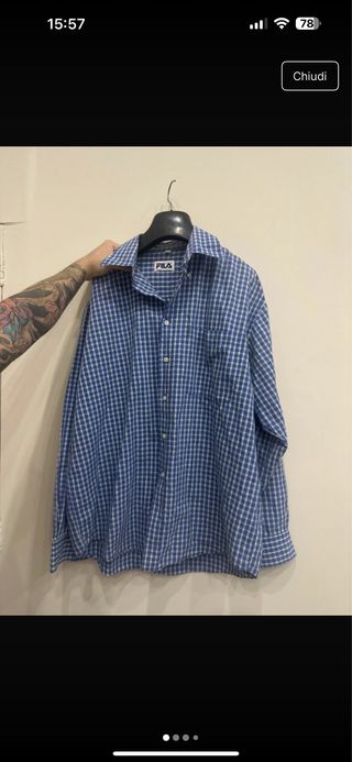 Camicia a quadretti Fila Taglia L