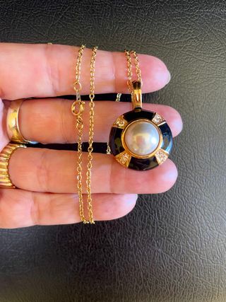 Collana con pendente bigiotteria americana firmata