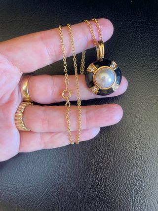 Collana con pendente bigiotteria americana firmata