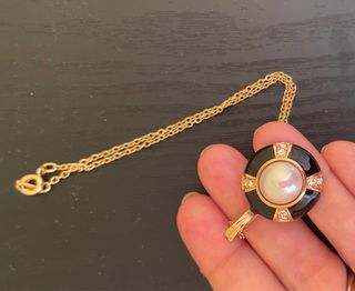 Collana con pendente bigiotteria americana firmata