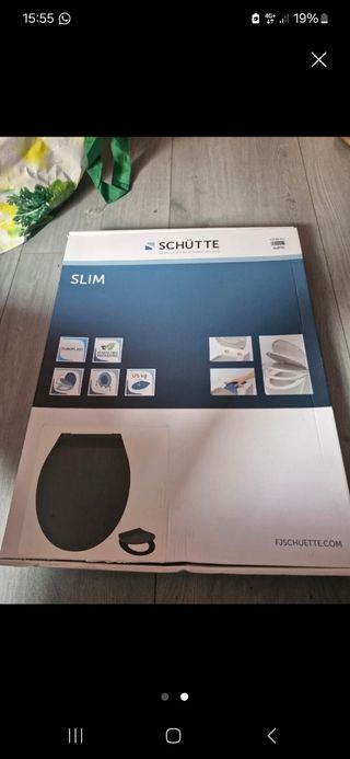 Tapa de WC Schütte Negra