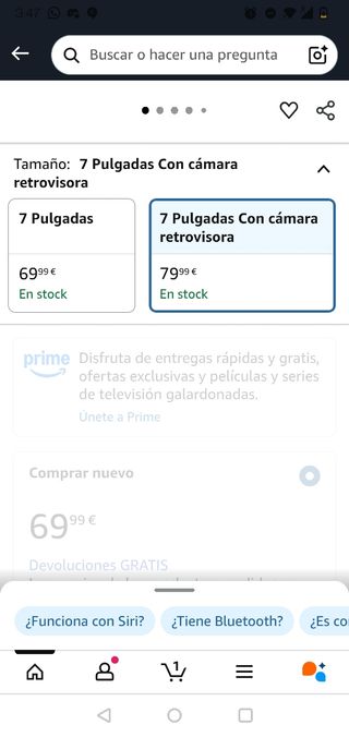 Pantalla Táctil 7 con Cámara Retrovisora