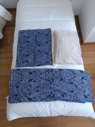 Juego edredón, almohada y ropa de cama individual 