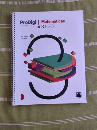 Cuaderno ProDigi. Matemáticas 3 ESO